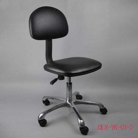 Taburetes ergonómicos del laboratorio de la silla estática anti de cuero de la PU para el sitio limpio